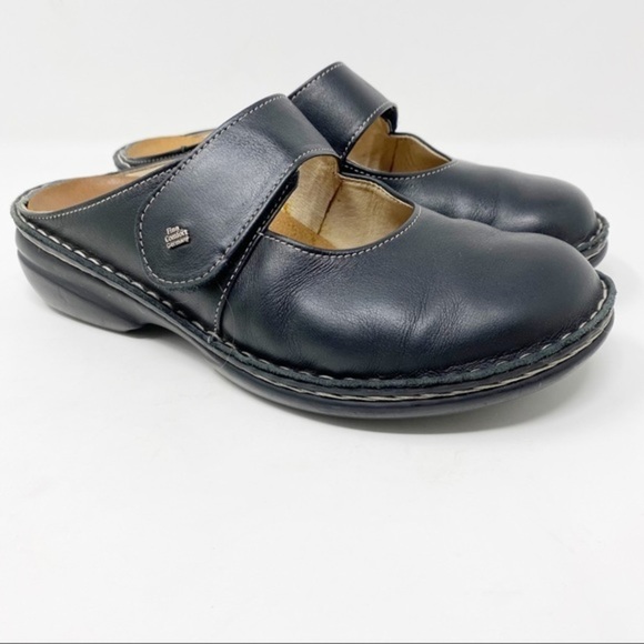 Finn Comfort Stanford MaryJane Clogs Leather Black 38 EUR Women’s - Picture 1 of 12